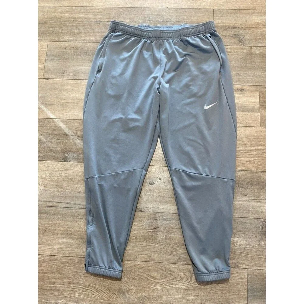 Nike Dri-FIT Challenger Men XL Grey Tapered Running Pants DB4107-084 Joggers